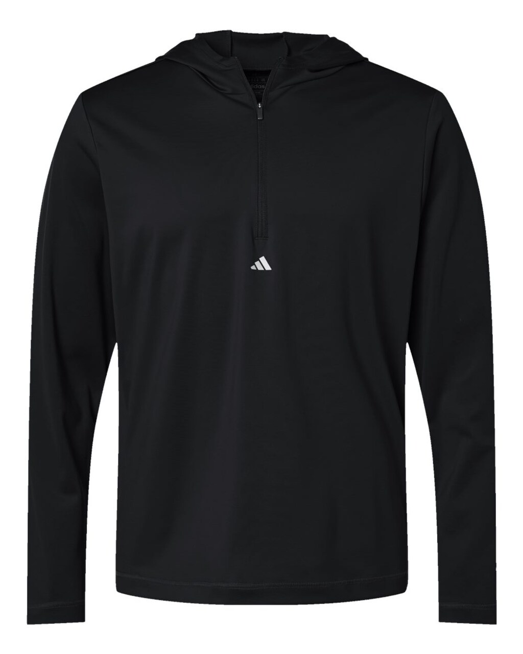 Adidas® Lightweight Performance Quarter-Zip Hooded Pullover